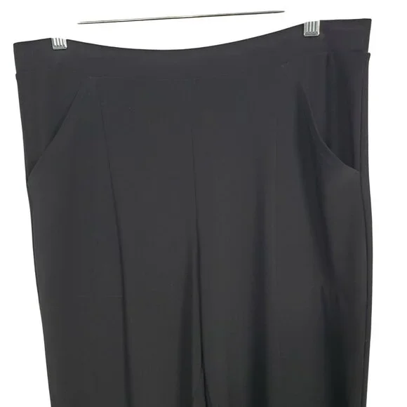 Sympli Women 10 Pants Pull On Straight Stretch Fabric Relaxed Fit Cuffed Pockets - Picture 8 of 11